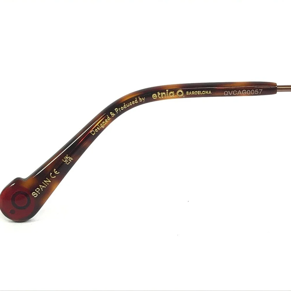 Etnia Barcelona Eyeglasses Frames AGORA RGBX Rose Gold Bordeaux Red 53-19-140